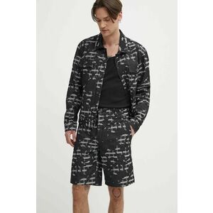 IRO pantaloni scurti jeans barbati, culoarea negru imagine