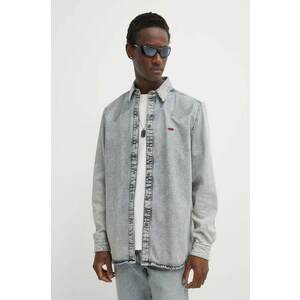 Diesel cămașă jeans D-SIMPLY-S2 CAMICIA bărbați, cu guler clasic, regular, A13257.09I38 imagine