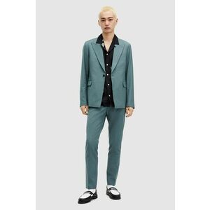 AllSaints sacou din lana MOAD BLAZER culoarea turcoaz, MJ553Z imagine