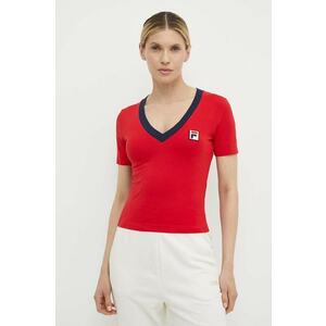 Fila tricou Ludhiana femei, culoarea rosu, FAW0749 imagine