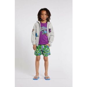 Kenzo Kids pantaloni scurți din bumbac pentru copii culoarea turcoaz imagine