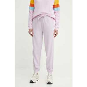 Puma pantaloni de trening din bumbac HER culoarea violet, uni, 677889 imagine