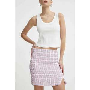 IRO fusta culoarea violet, mini, drept imagine