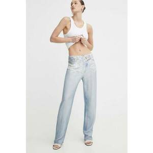 Diesel pantaloni P-SARKY femei, lat, high waist, A12870.0LJAX imagine