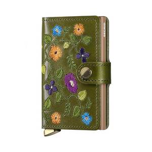 Secrid portofel de piele culoarea verde, MSt-Olive imagine