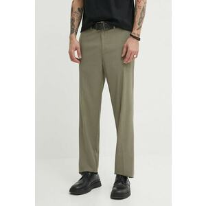 Samsoe Samsoe pantaloni SAJOHNNY barbati, culoarea verde, drept, M24100062 imagine