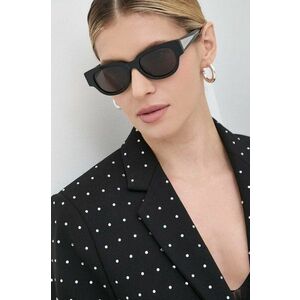 Bottega Veneta ochelari de soare femei, culoarea negru, BV1278SA imagine