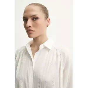 Answear Lab cămașă din bumbac femei, culoarea alb, cu guler clasic, regular imagine