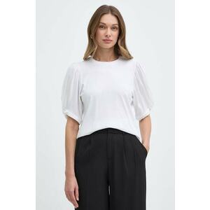 Silvian Heach tricou din bumbac femei, culoarea alb imagine