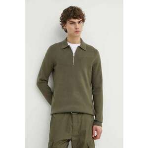 Samsoe Samsoe pulover bărbați, culoarea verde imagine