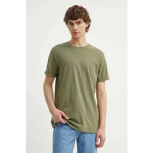 Les Deux tricou din bumbac culoarea verde, neted imagine