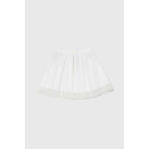 United Colors of Benetton fusta fete culoarea alb, mini, evazati imagine