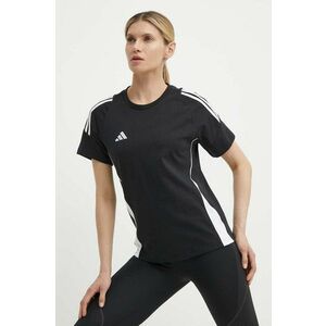 adidas Performance tricou Tiro 24 femei, culoarea negru, IJ9955 imagine