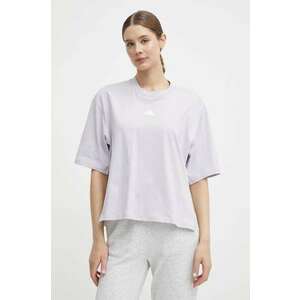 adidas tricou din bumbac femei, culoarea violet, IS0877 imagine