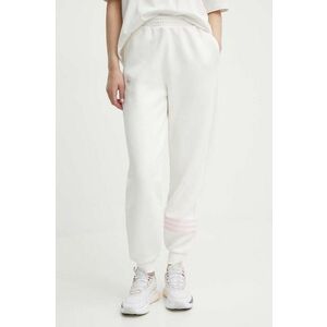 adidas Originals pantaloni de trening culoarea bej, neted, IU2502 imagine