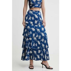 Abercrombie & Fitch fusta culoarea albastru marin, maxi, evazati imagine