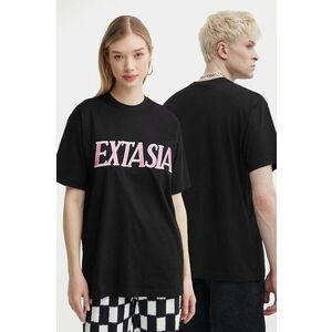 Vertere Berlin tricou din bumbac culoarea negru, cu imprimeu, VER T234 imagine