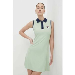 Fila rochie Lahore culoarea verde, mini, mulată, FAW0739 imagine