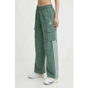adidas Originals pantaloni de trening culoarea verde, cu imprimeu, IZ0716 imagine