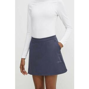 Jack Wolfskin fustă sport Hiking Alpine culoarea albastru marin, mini, drept imagine