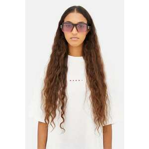 Marni ochelari de soare Zamalek Faded Burgundy femei, culoarea roz, EYMRN00054.004.LCS imagine