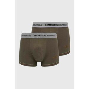 Aeronautica Militare boxeri 2-pack barbati, culoarea verde, AM1UBX003 imagine