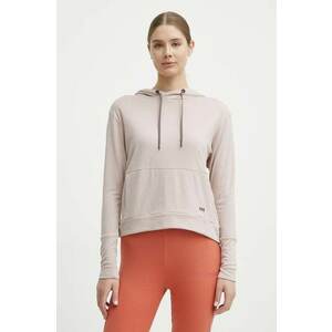 Helly Hansen hanorac Lifa Tech femei, culoarea roz, cu glugă, neted imagine