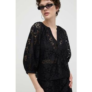 Desigual camasa DHARMA femei, culoarea negru, 24SWBW02 imagine