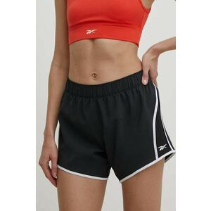 Reebok pantaloni scurți de antrenament ID Train culoarea negru, modelator, high waist, 100034912 imagine