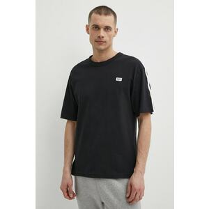 Reebok tricou din bumbac Court Sport barbati, culoarea negru, neted, 100202807 imagine