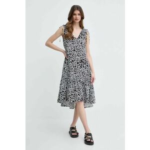 Karl Lagerfeld rochie din in midi, evazată imagine