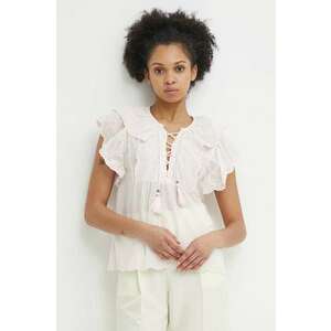 Pepe Jeans bluza din bumbac DOROTEA femei, culoarea roz, neted, PL304815 imagine