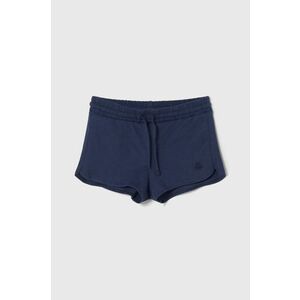 United Colors of Benetton pantaloni scurți din bumbac pentru copii culoarea albastru marin, neted, talie reglabila imagine