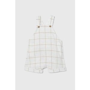 United Colors of Benetton salopetă de in pentru bebeluși imagine