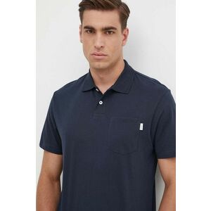 Pepe Jeans polo de bumbac HOLDEN culoarea albastru marin, neted, PM542154 imagine