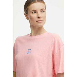 Picture tricou din amestec de in Hampy culoarea roz, WTS483 imagine