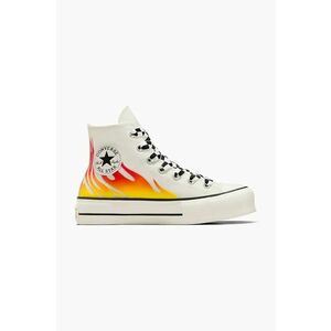 Converse tenisi Chuck Taylor All Star Lift femei, culoarea alb, A07892C imagine