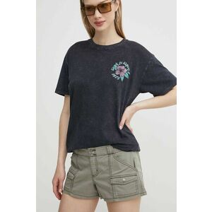 Hollister Co. pantaloni scurti femei, culoarea verde, neted, high waist, KI349-4193-331 imagine