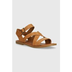 Toms sandale de piele Sloane femei, culoarea maro, 10020808 imagine