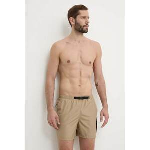 Nike pantaloni scurti de baie Voyage culoarea maro imagine