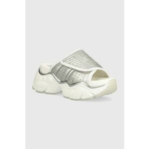 Buffalo papuci Binary Pool femei, culoarea argintiu, cu platforma, 1602199.SLV imagine