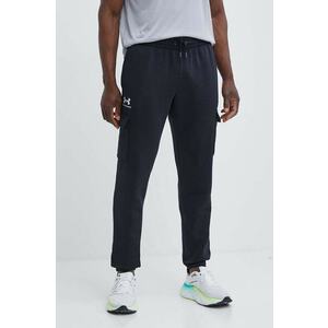 Under Armour pantaloni de trening Essential culoarea negru, neted imagine