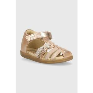 Shoo Pom sandale din piele pentru copii PIKA SPART culoarea auriu imagine
