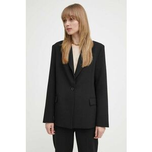 2NDDAY sacou 2ND Janet - Attired Suiting culoarea negru, un singur rand de nasturi, neted, 2000115119 imagine