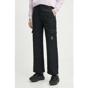 Champion pantaloni femei, culoarea negru, lat, high waist, 117201 imagine