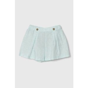 United Colors of Benetton pantaloni scurți de in pentru copii modelator imagine