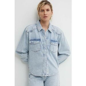 Gestuz geacă din denim femei, 10909063 imagine