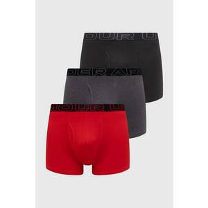 Under Armour boxeri 3-pack barbati, culoarea rosu imagine