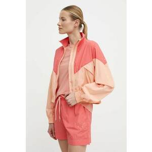 Casall geaca sport Color Block culoarea portocaliu, de tranzitie, oversize imagine