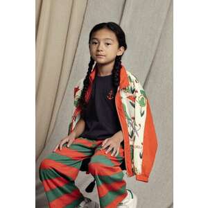 Mini Rodini tricou de bumbac pentru copii Anchor culoarea negru, neted imagine